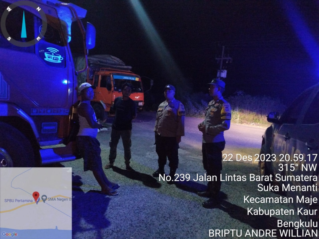 Hindari Kejahatan 3C Serta Premanisme, Personel Polsek Maje Patroli KRYD  