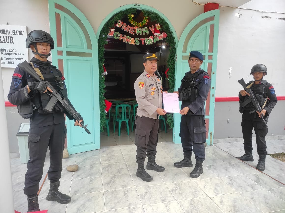 Amankan Perayaan Natal, Polres Kaur Lakukan Sterilisasi di Gereja 