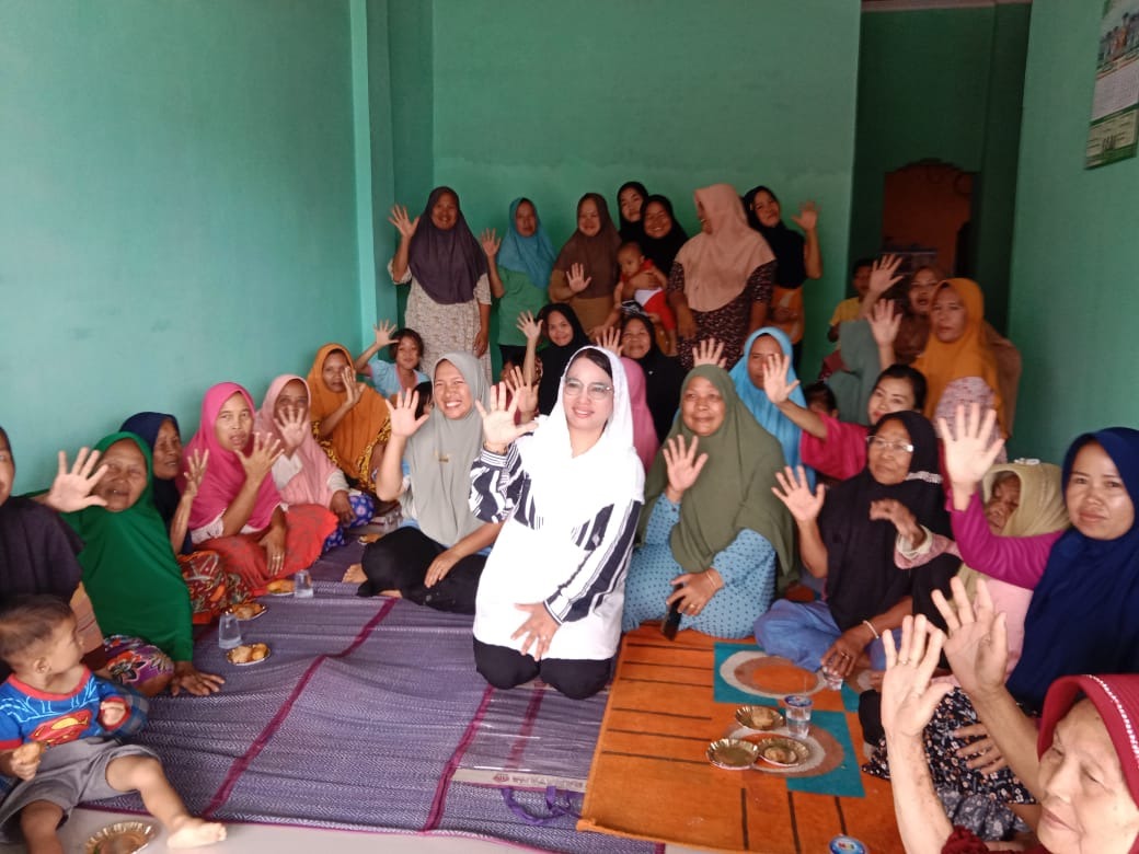 Polsek Tanjung Kemuning Lakukan Pengamanan Terbuka dan Tertutup Kampanye Calon DPD RI Destita 