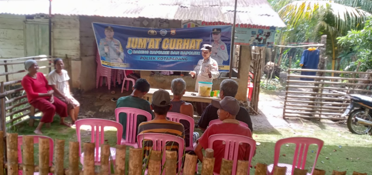 Tampung Aspirasi dan Saran dari Masyarakat Terkait Pelayanan Polisi, Polsek Kotapadang Gelar Jumat Curhat