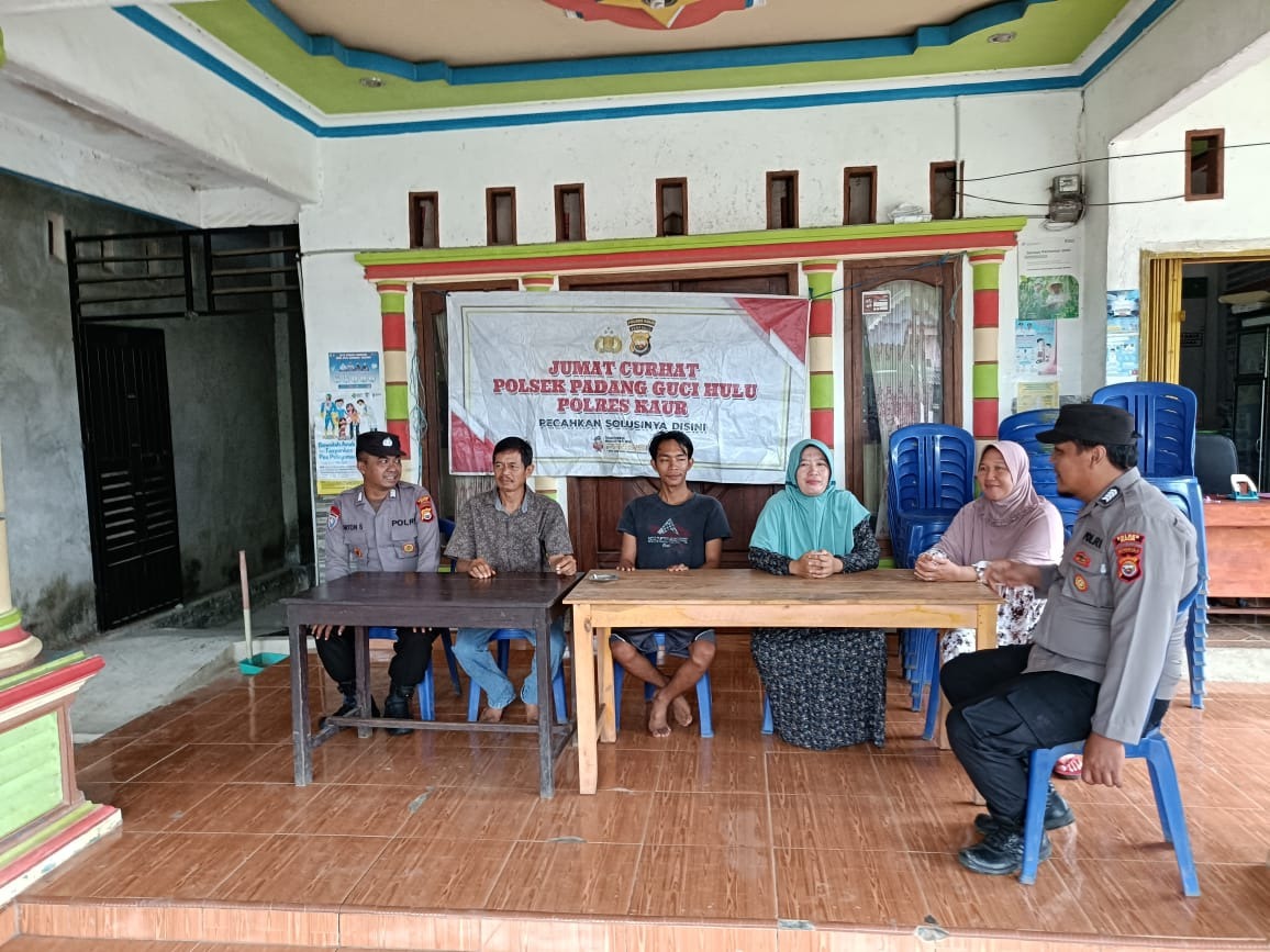 Didesa Cuko Betung Polsek Padang Guci Hulu Gelar Jumat Curhat 