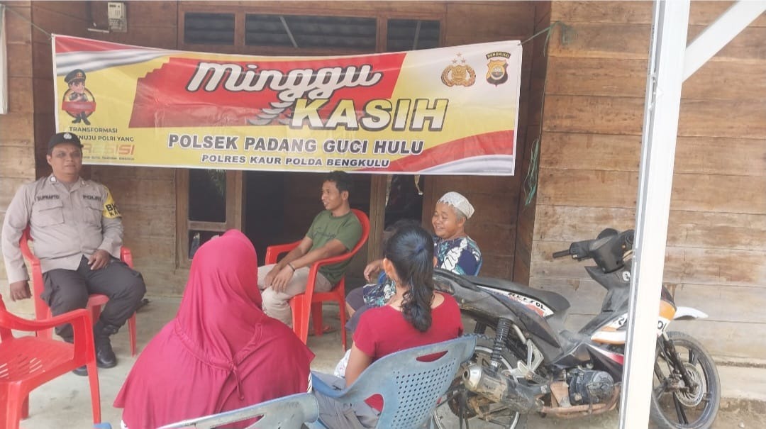 Lewat Minggu Kasih, Polsek Padang Guci Tampung dan Pecahkan Permasalahan Warga 