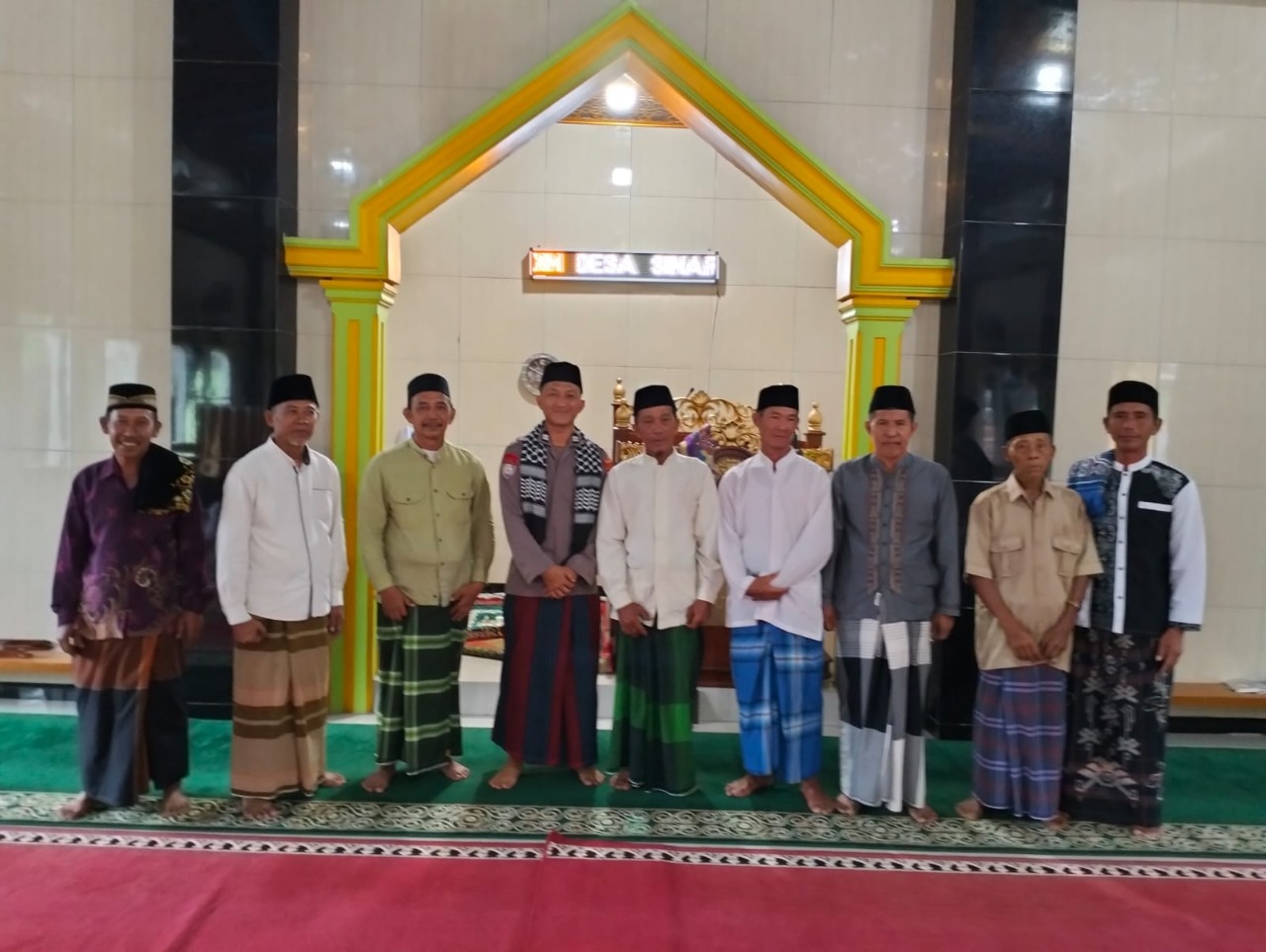 Safari Jumat, Ps Kanit Binmas Polsek Kaur Selatan Tekankan Jaga Persatuan Menuju Pemilu 2024