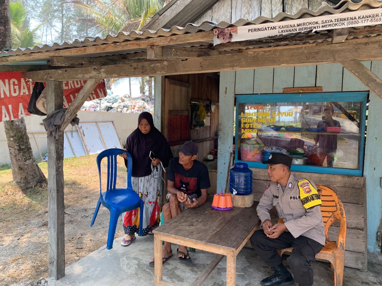 Polsek Kaur Selatan Patroli KRYD, Sambangi Petugas Jaga SPBU, PLN, dan Pemukiman Penduduk  