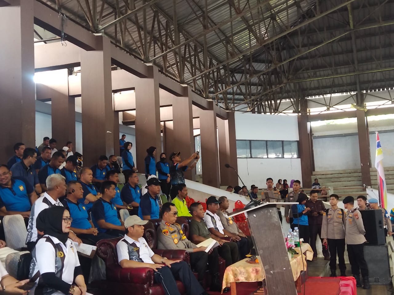 Kapolres Mukomuko Hadiri Pembukaan Turnamen Bola Voli Kapolda Cup 2024