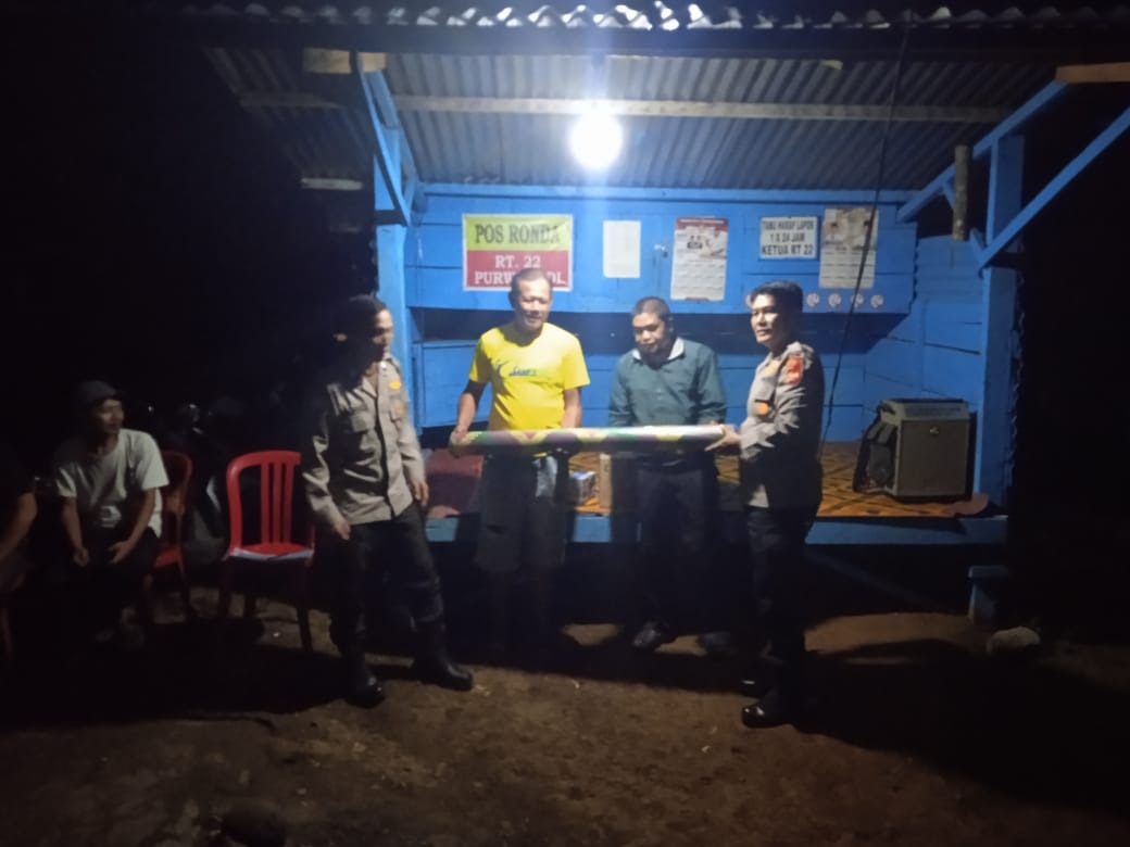 Cooling System Pemilu 2024, Satbinmas Polres Bengkulu Utara Gencarkan Sambang Satkamling