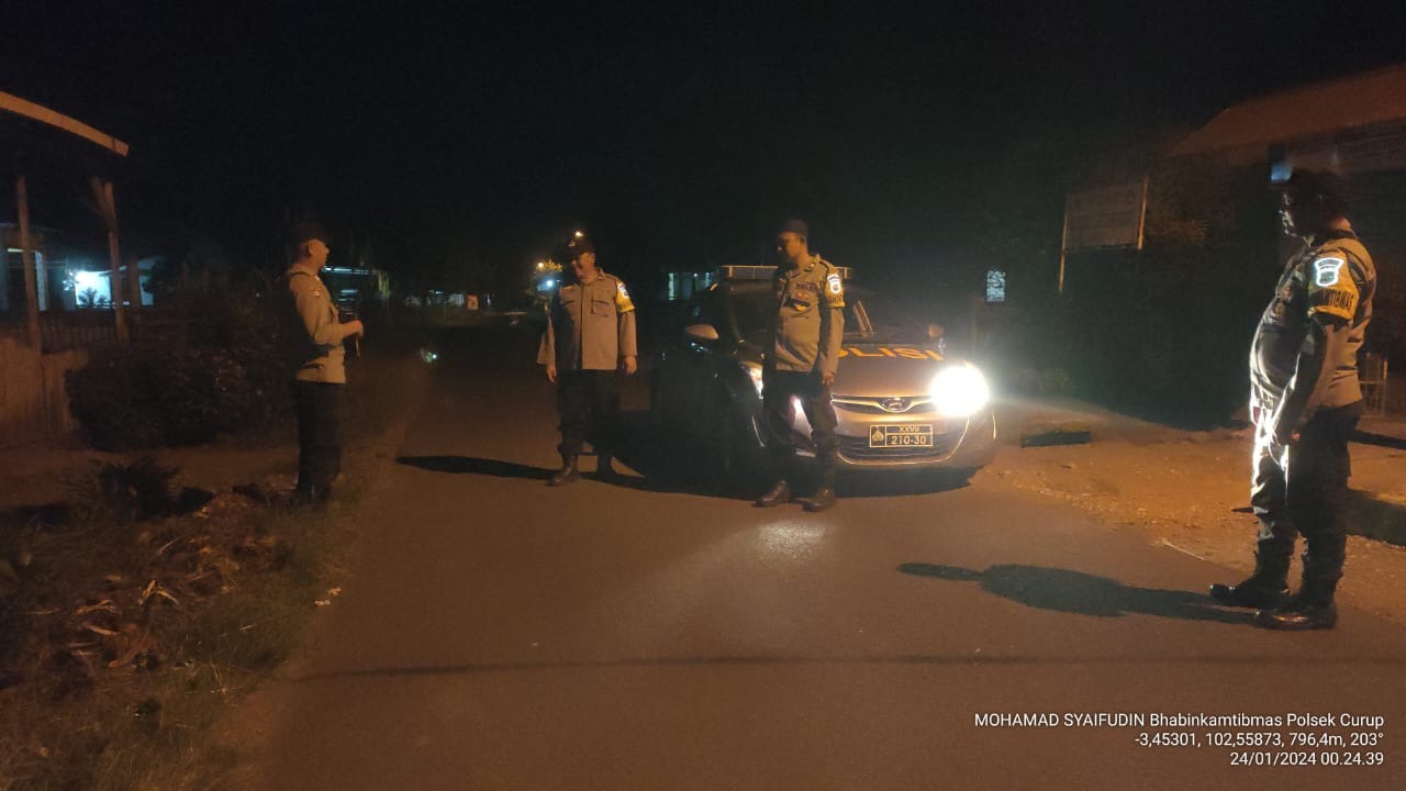 Polsek Curup Melakukan Patroli Rutin Antisipasi Tindak Pidana 