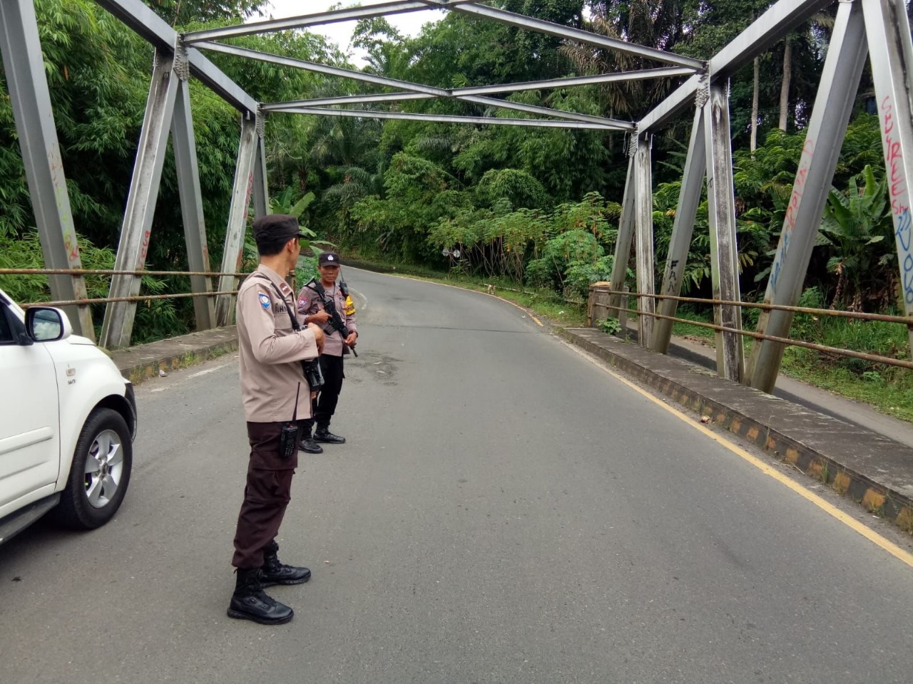 Patroli di Jalan Lintas Padang Ulak Tanding Berikan Rasa Aman 