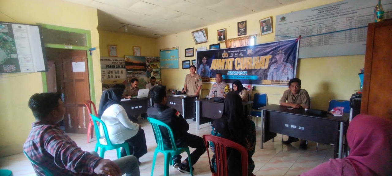 Kaposlek Bermani Ulu Jumat Curhat Bersama Bhabinkamtibmas 