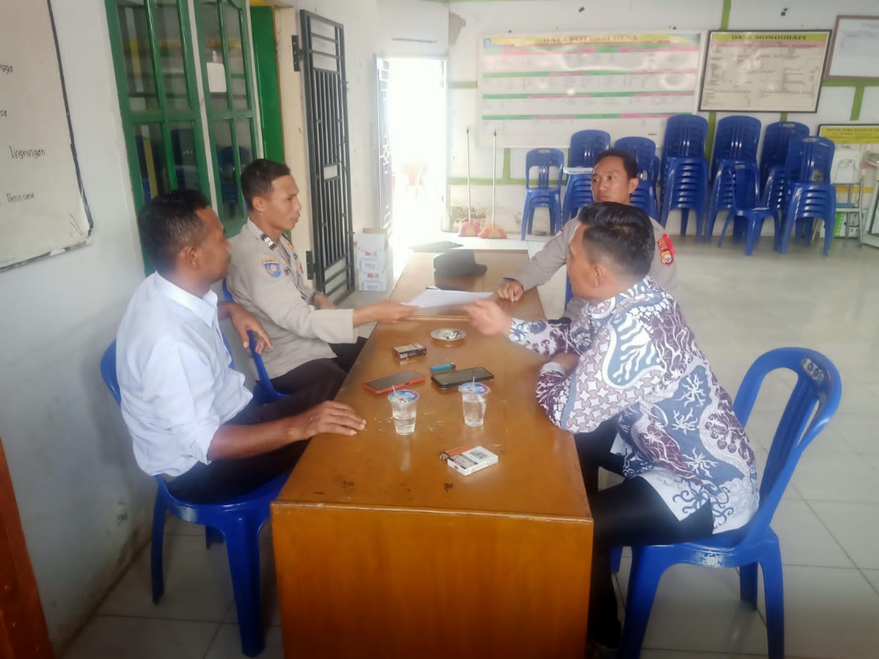 Sambang Tatap Muka Dengan Tokoh Pemuda, Sat Binmas Polres Bengkulu Utara Sampaikan Pesan Kamtibmas