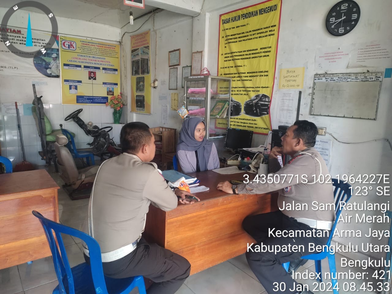 Beri Imbauan Kamseltibcarlantas kepada Pihak LPK Cemerlang Teknik