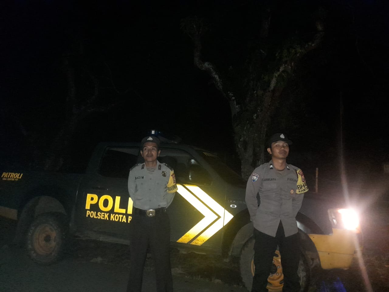 Polsek Kotapadang Gelar Patroli Rutin di Jalur Lintas Kotapadang – PU.Tanding Antisipasi Tindak Kejahatan
