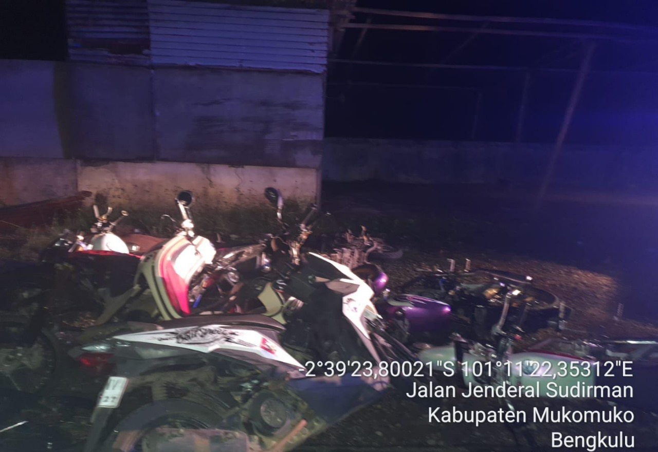 Beraksi Saat Dini Hari, Pelaku dan Kendaraan Balap Liar Diamankan Satuan Lantas Polres Mukomuko 