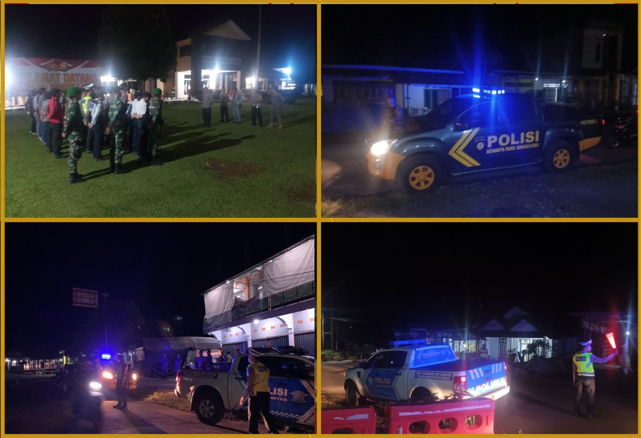 Patroli Sinergitas, Polres BU Laksanakan Patroli Ciptakan Situasi Yang Kondusif di Malam Minggu