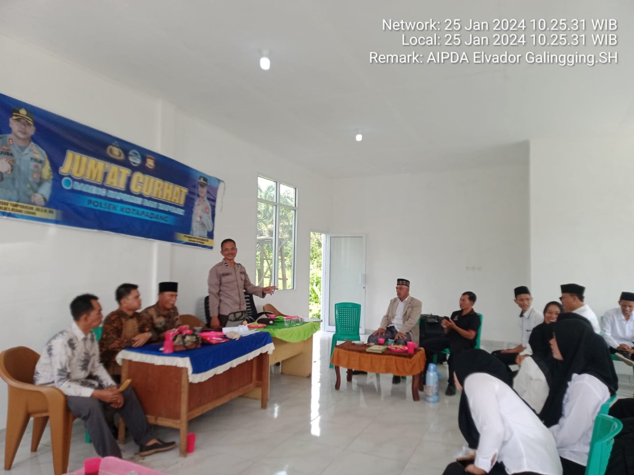 Polsek Kotapadang Jumat Curhat di Desa Lubuk Mumpo 