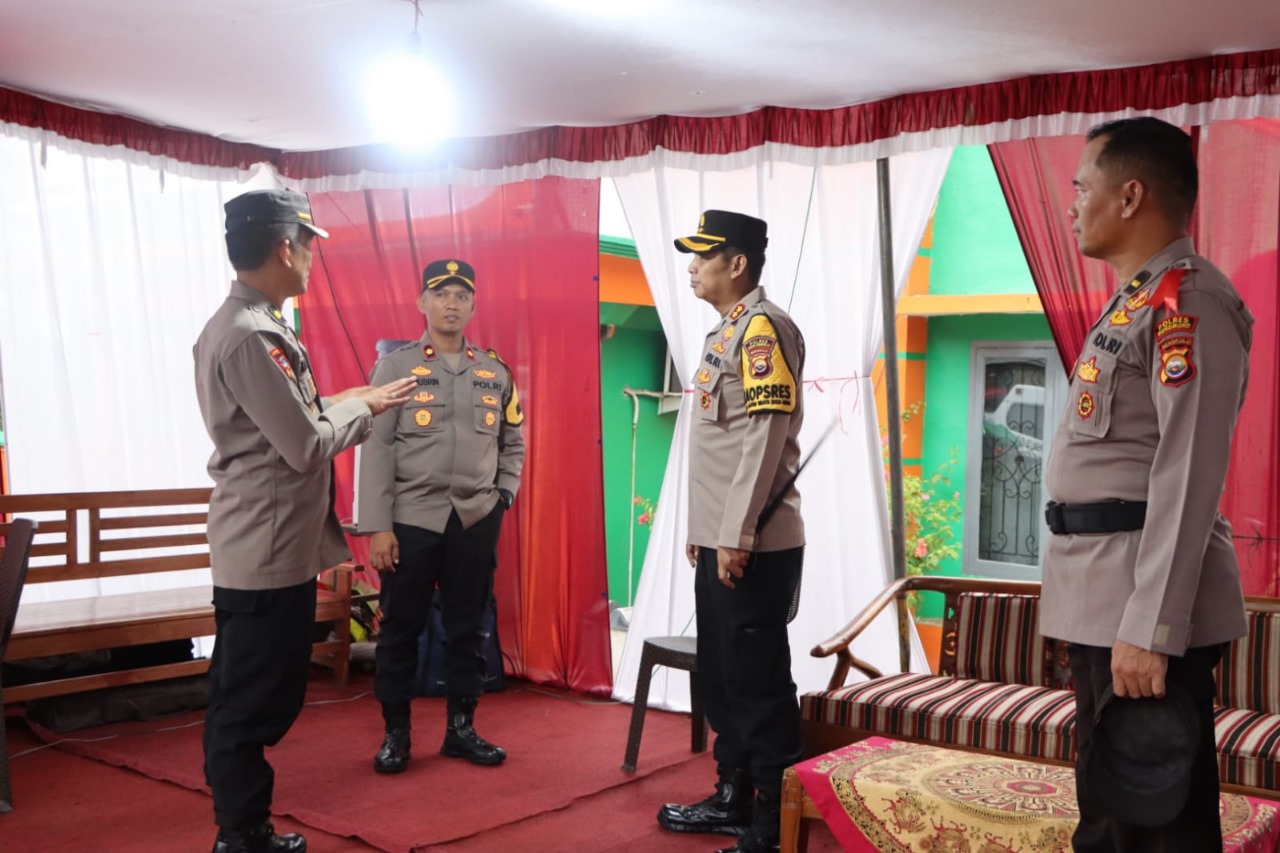 Kapolres Mukomuko Monitoring Kesiapan Pos Pengamanan dan Pos Pelayanan Ketupat Nala 2024