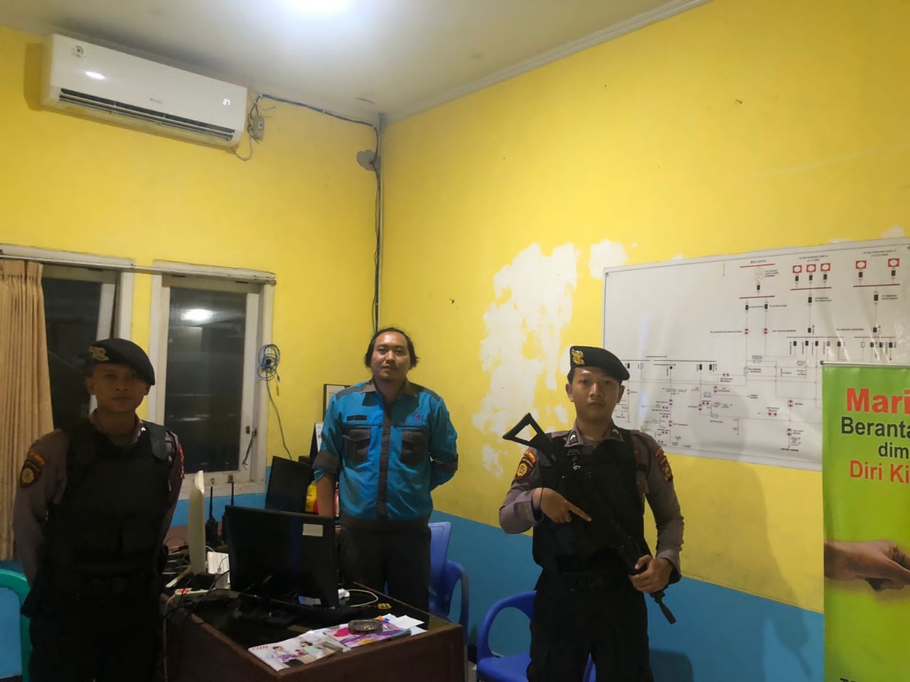 Patroli Presisi Personel Sat Samapta Polres Kaur Pantau Sitkamtibmas di Seputaran Wilkum 