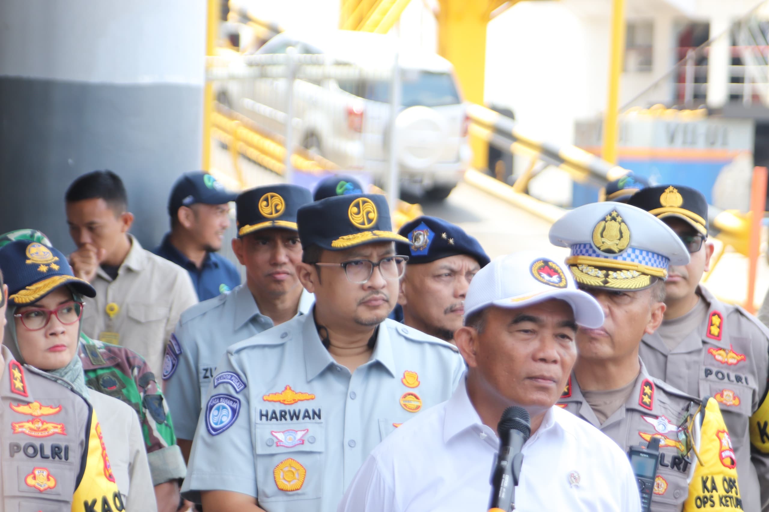 Pastikan Kelancaran Arus Balik di Wilayah Lampung, Jasa Raharja Kemenko PMK, Kemenhub, dan Korlantas Polri Gelar Tinjauan ke Pelabuhan Panjang dan Bakauheni