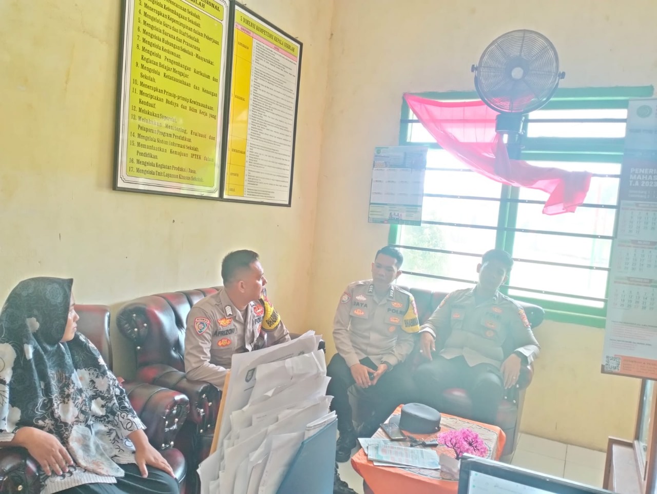 Jelang Pengumuman Kelulusan, Polres Kaur Monitoring dan Koordinasi Bersama Pihak Sekolah Cegah AKsi Konvoi dan Coret-Coret