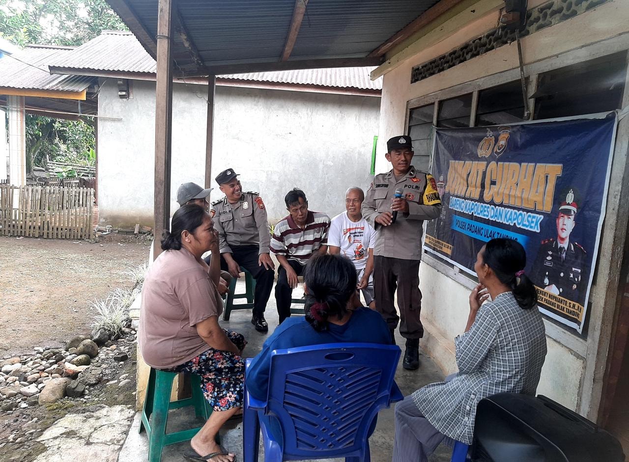 Polsek Padang Ulak Tanding Jumat Curhat Bersama Warga Binaan