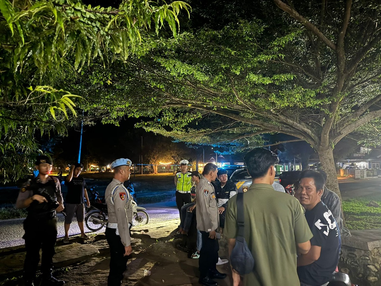 Patroli Gabungan, Polres Kaur Cek Tempat Karoke dan Objek Vital Lainnya