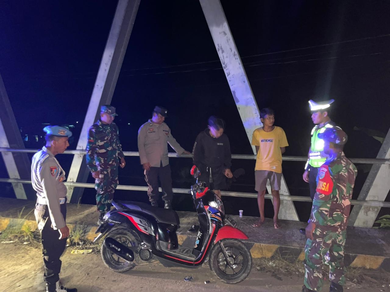 Ciptakan Kamtibmas Kondusif, Polsek Ketahun Patroli Blue Sky 