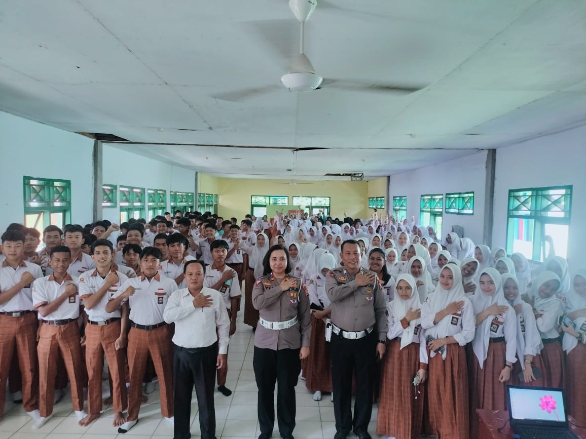 Satlantas Polres Bengkulu Utara Gelar Sosialisasi Kamseltibcarlantas di SMAN 01 Bengkulu Utara