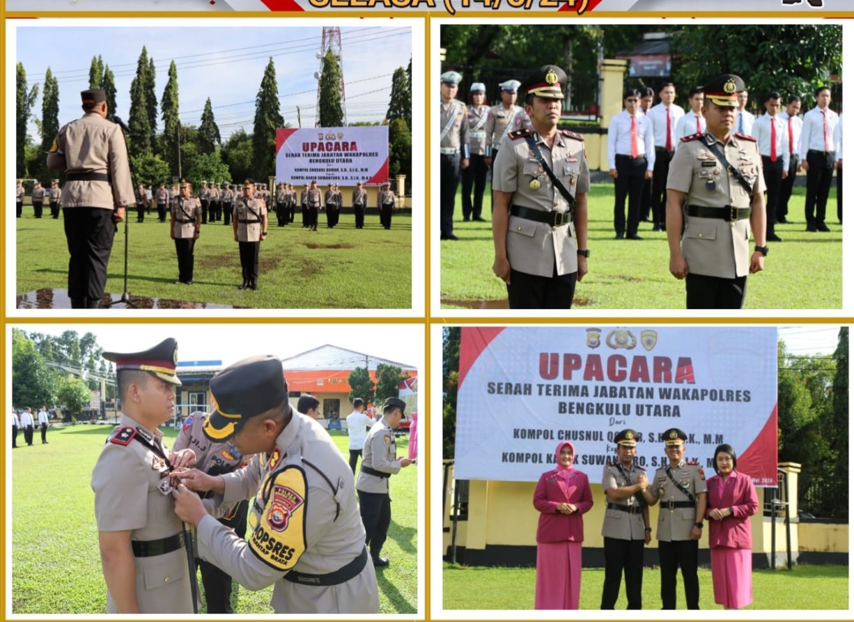 Pisah Sambut Waka Polres Bengkulu Utara Berlangsung Hangat Dan Penuh Keakraban