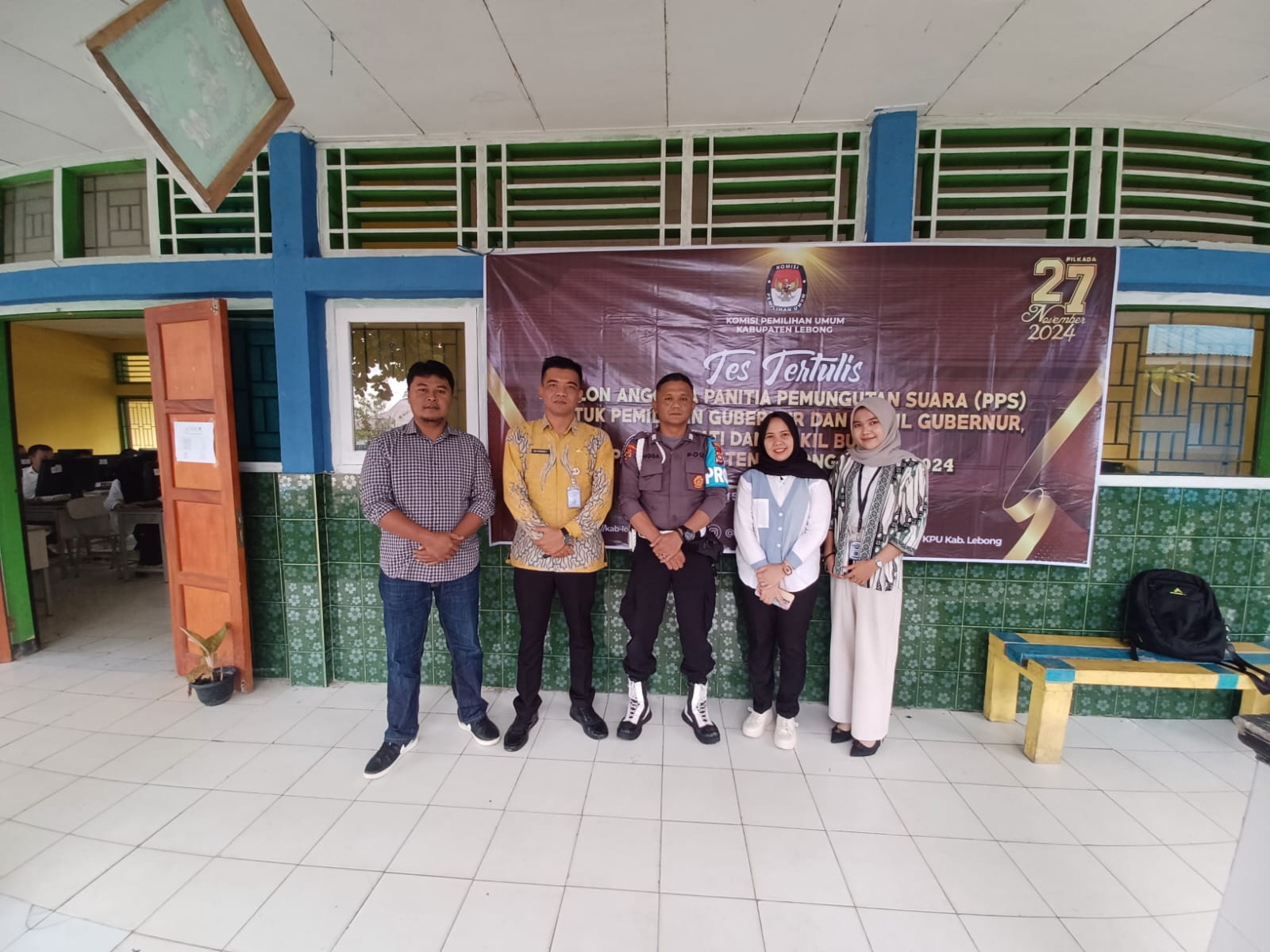Personel Polres Lebong Monitoring Seleksi Tertulis Calon PPS