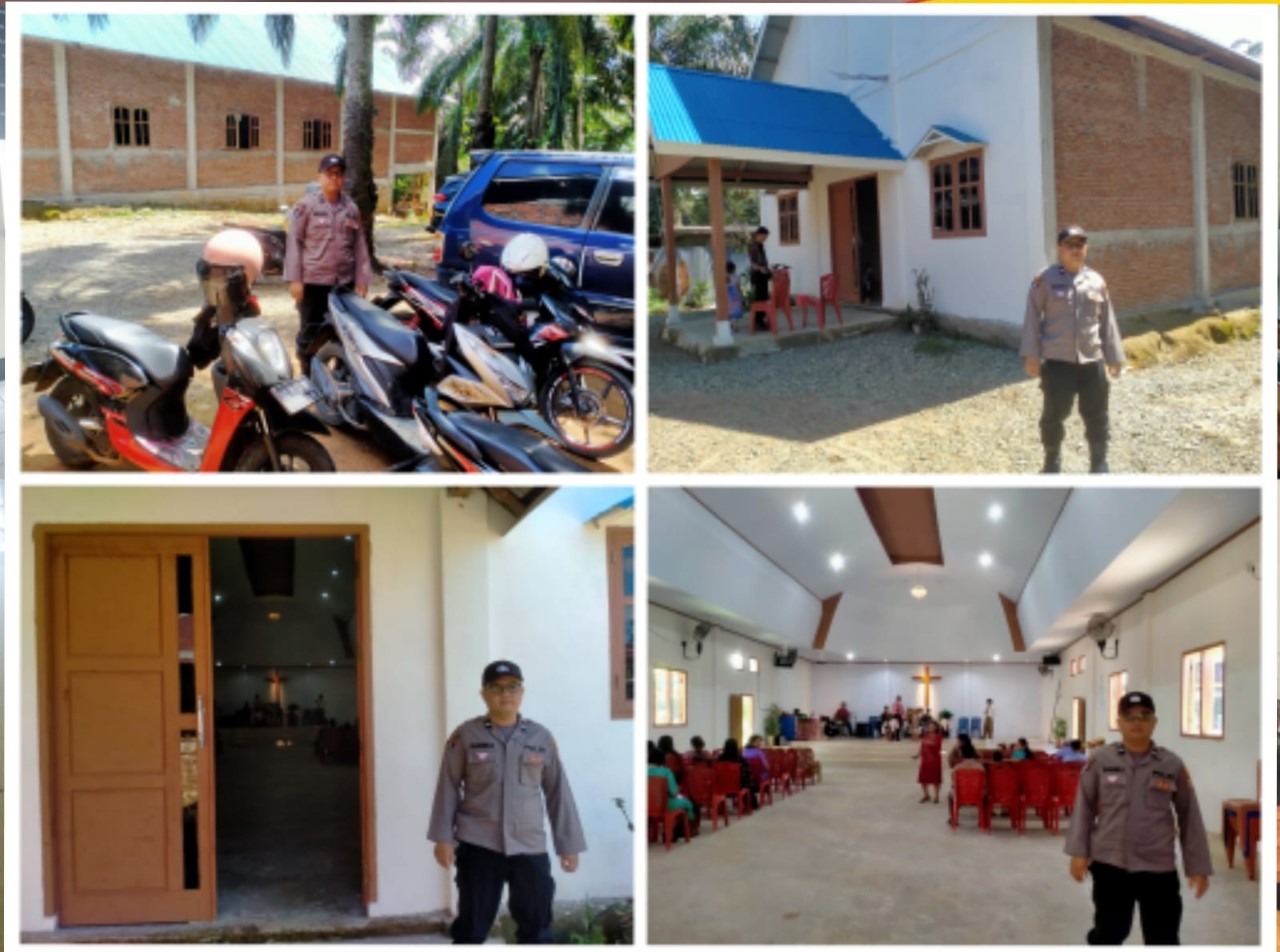 Berikan Pelayanan, Polsek Kampung Melayu Lakukan Pengamanan Ibadah di Gereja 