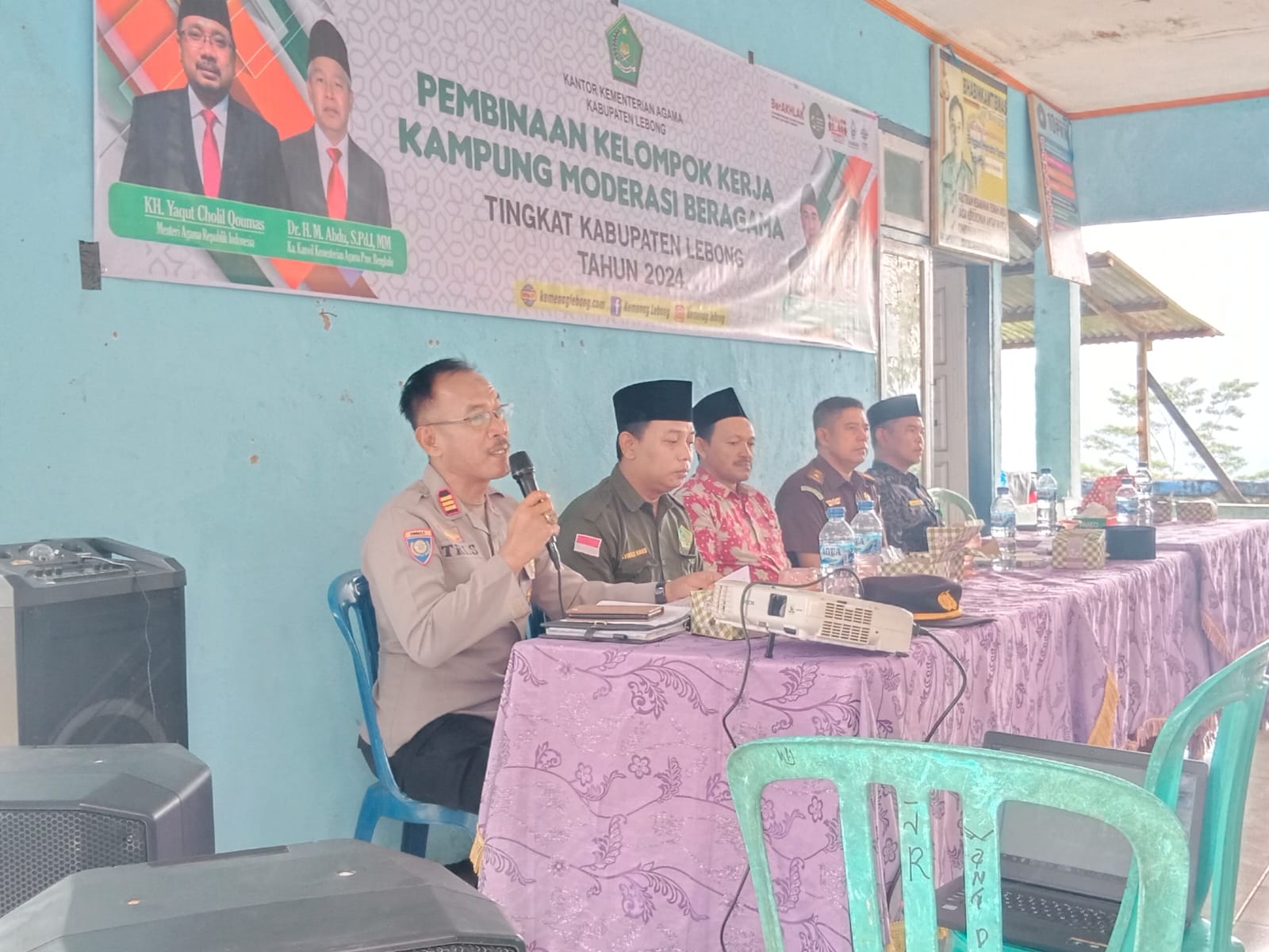 Kasat Binmas Polres Lebong Jadi Narasumber Pembinaan Pokja Kampung Moderasi Beragama