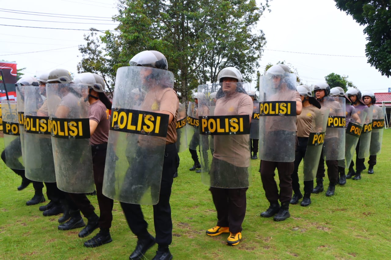 Sat Samapta Polres Lebong Gelar Latihan Dalmas