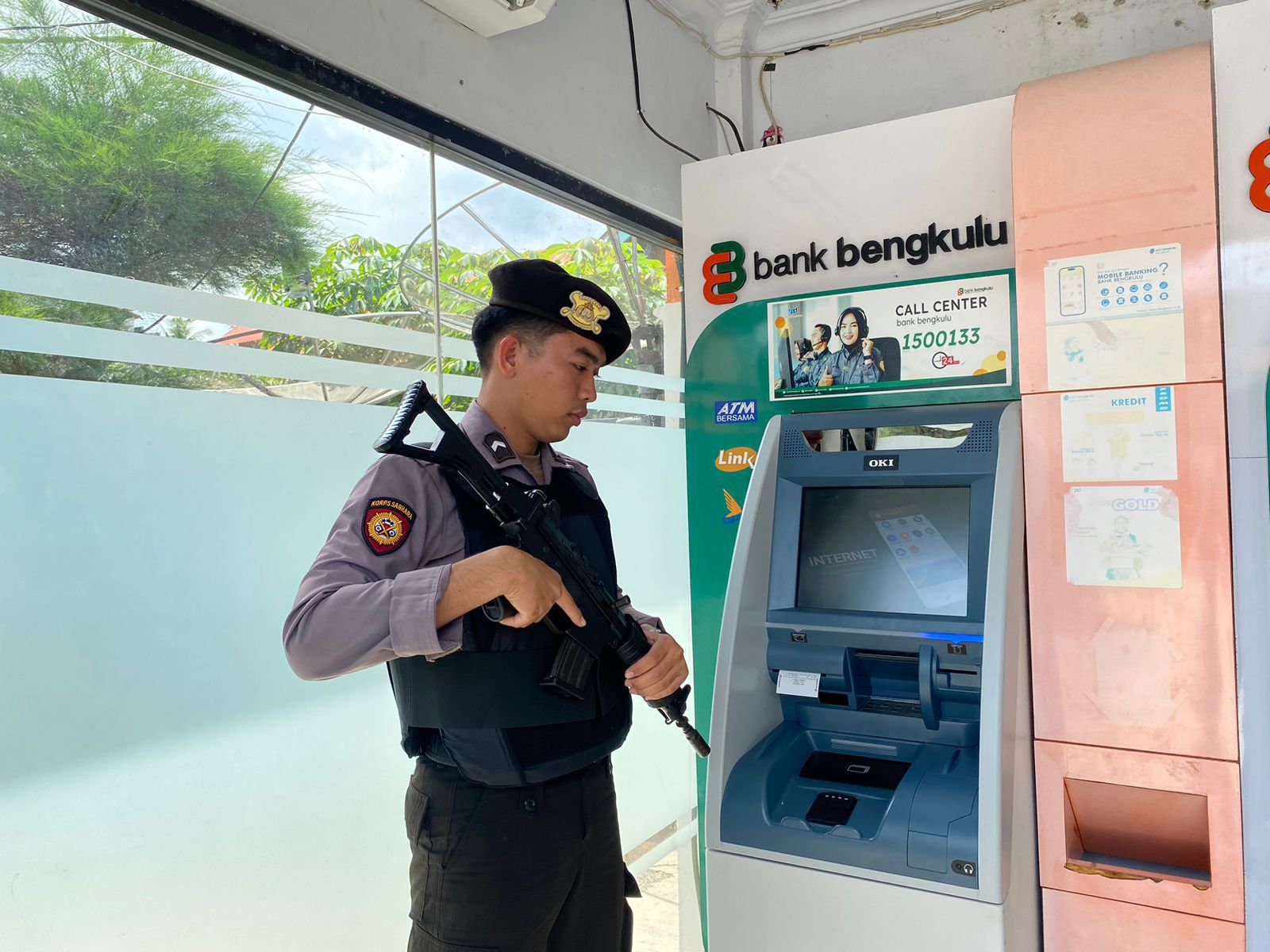 Patroli, Personel Sat Samapta Polres Kaur Melaksanakan Patroli Pengecekan Obyek Vital di Wilkum 