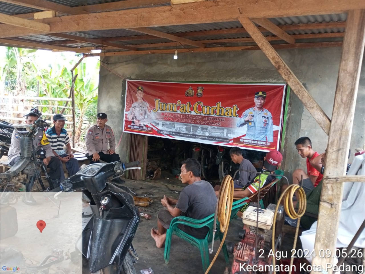 Polsek Kotapadang Jumat Curhat dengan Warga Desa Durian Mas