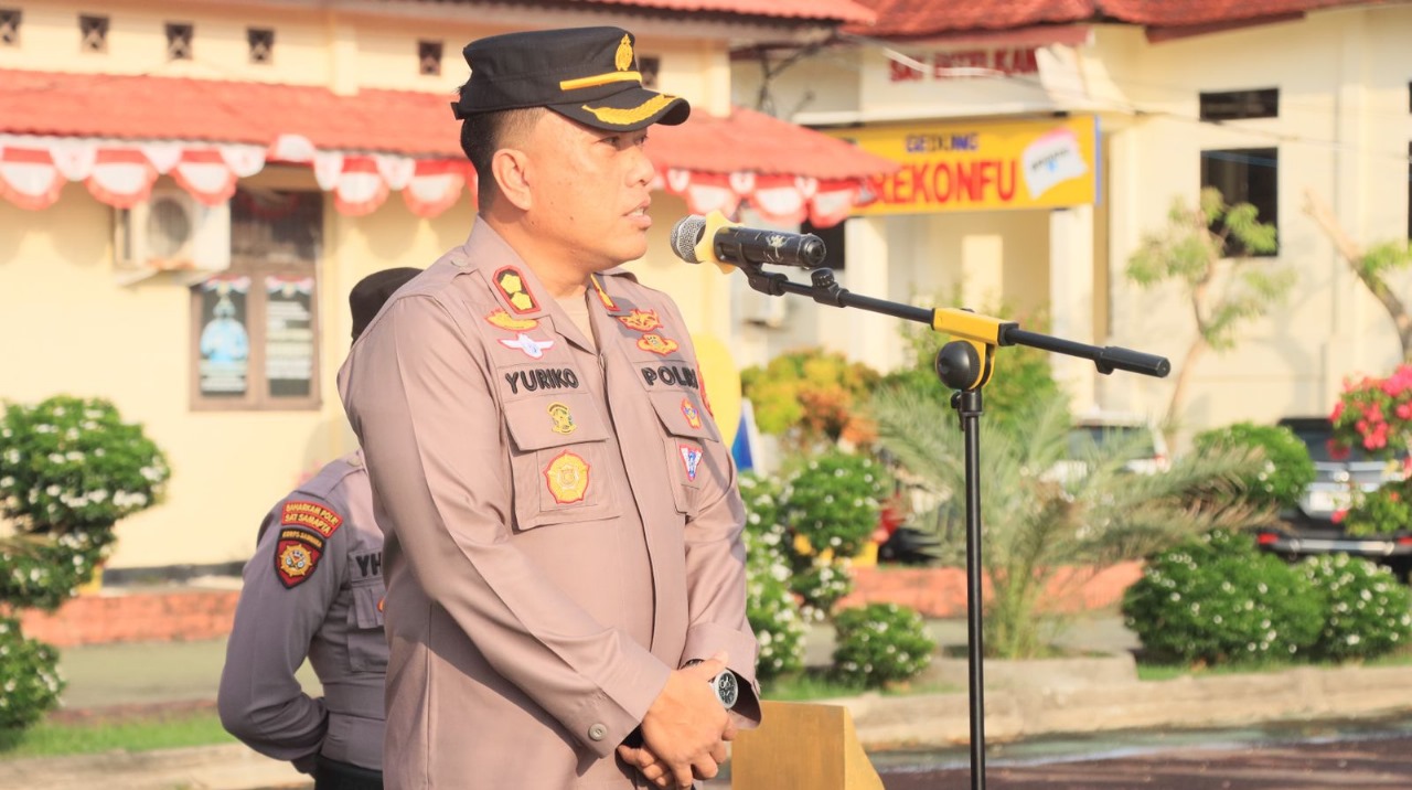 Kapolres Kaur Pimpin Apel Jam Pimpinan dan Sampaikan Beberapa Penekanan