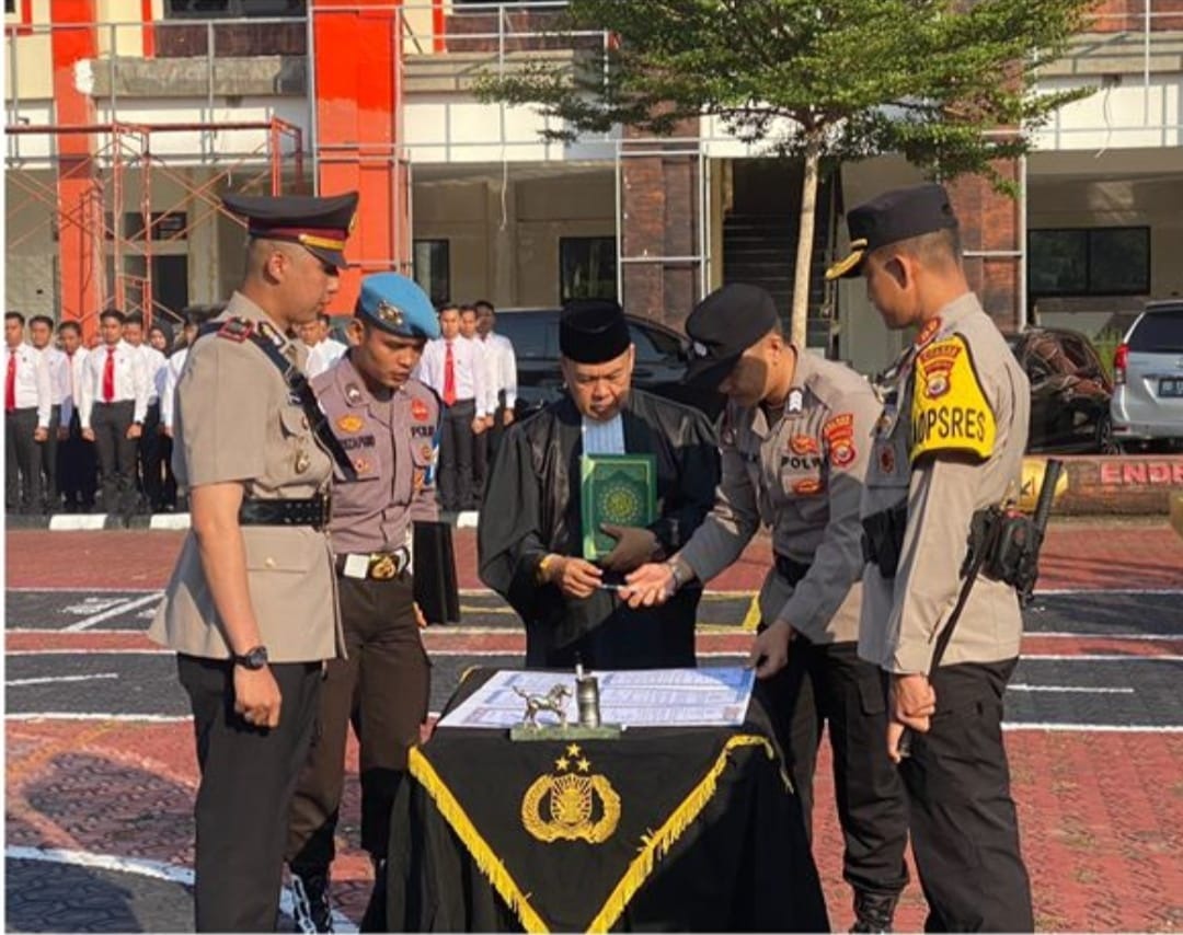 Kapolres Rejang Lebong Pimpin Sertijab Kasat Intelkam dan Kapolsek Padang Ulak Tanding 