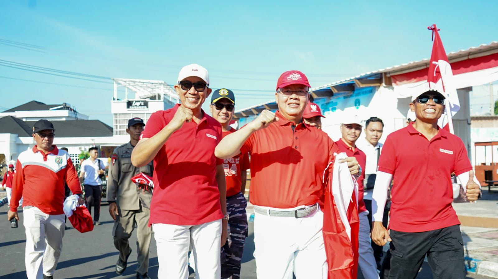 Ragam Kirab Merah Putih di Kota Bengkulu