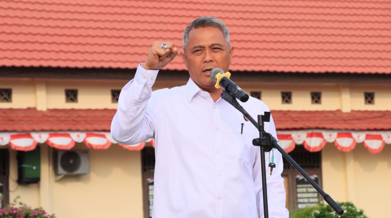 Pimpin Apel Pagi, Kasat Intel Polres Kaur Beri Arahan Jaga Kondusifitas Jelang Pemilukada 2024
