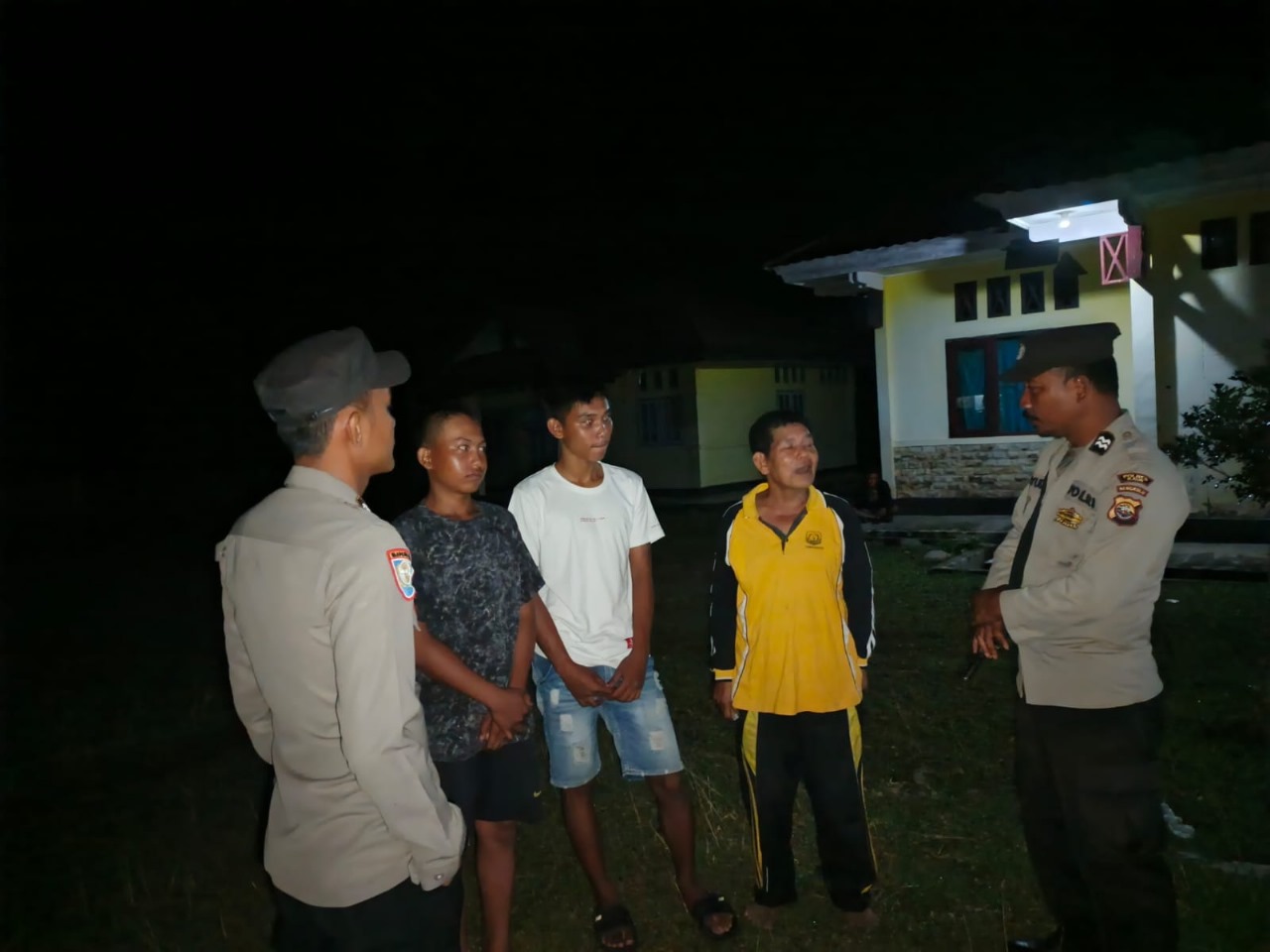 Patroli Dialogis, Polsek Padang Guci Hulu Antisipasi Premanisme dan 3C Serta Pengamanan Objek Vital