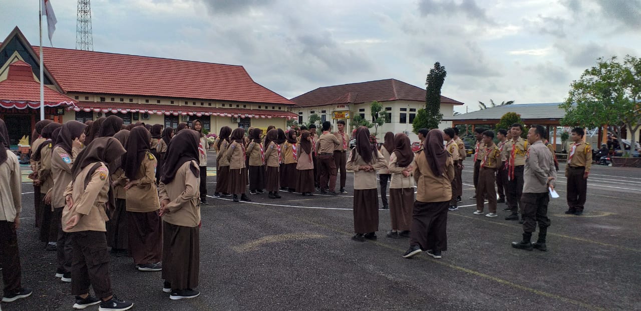 Sat Binmas Polres Kaur Laksanakan Pembinaan dan Pelatihan Anggota Pramuka Saka Bhayangkara
