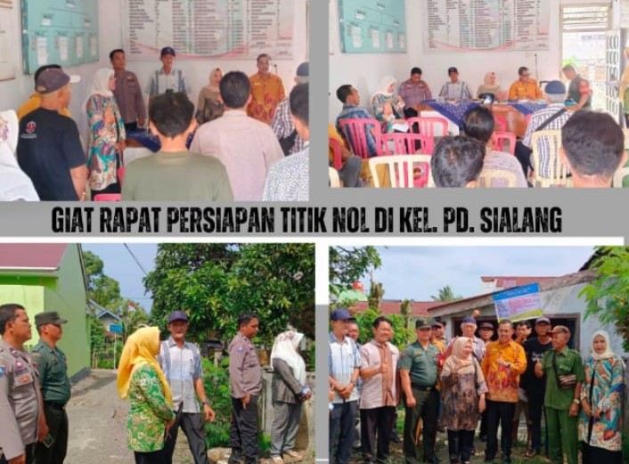 Polsek Kota Manna Hadiri Rapat Persiapan Pembangunan dan Persiapan Titik Nol Pembangunan di Kelurahan Padang Sialang