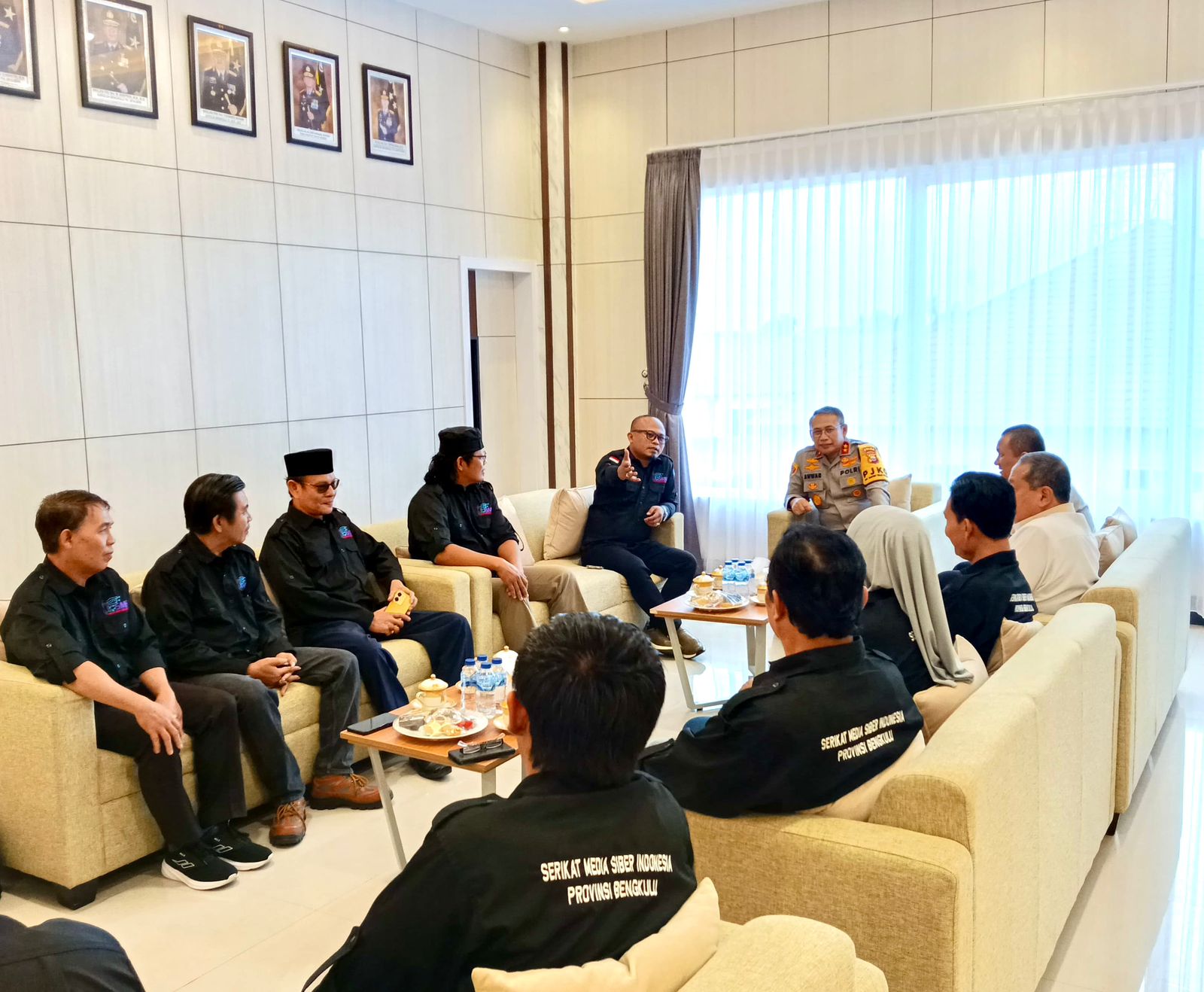 SMSI Bengkulu Audiensi dengan Kapolda, Perkuat Sinergi Kemitraan