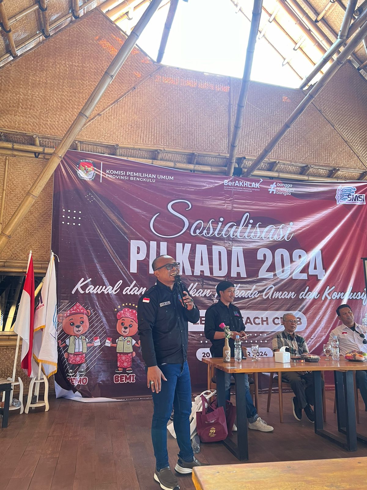 SMSI Bersama KPU Provinsi Bengkulu Sosialisasikan Pilkada 2024, Ajak Warga Kawal Pilkada Aman dan Kondusif