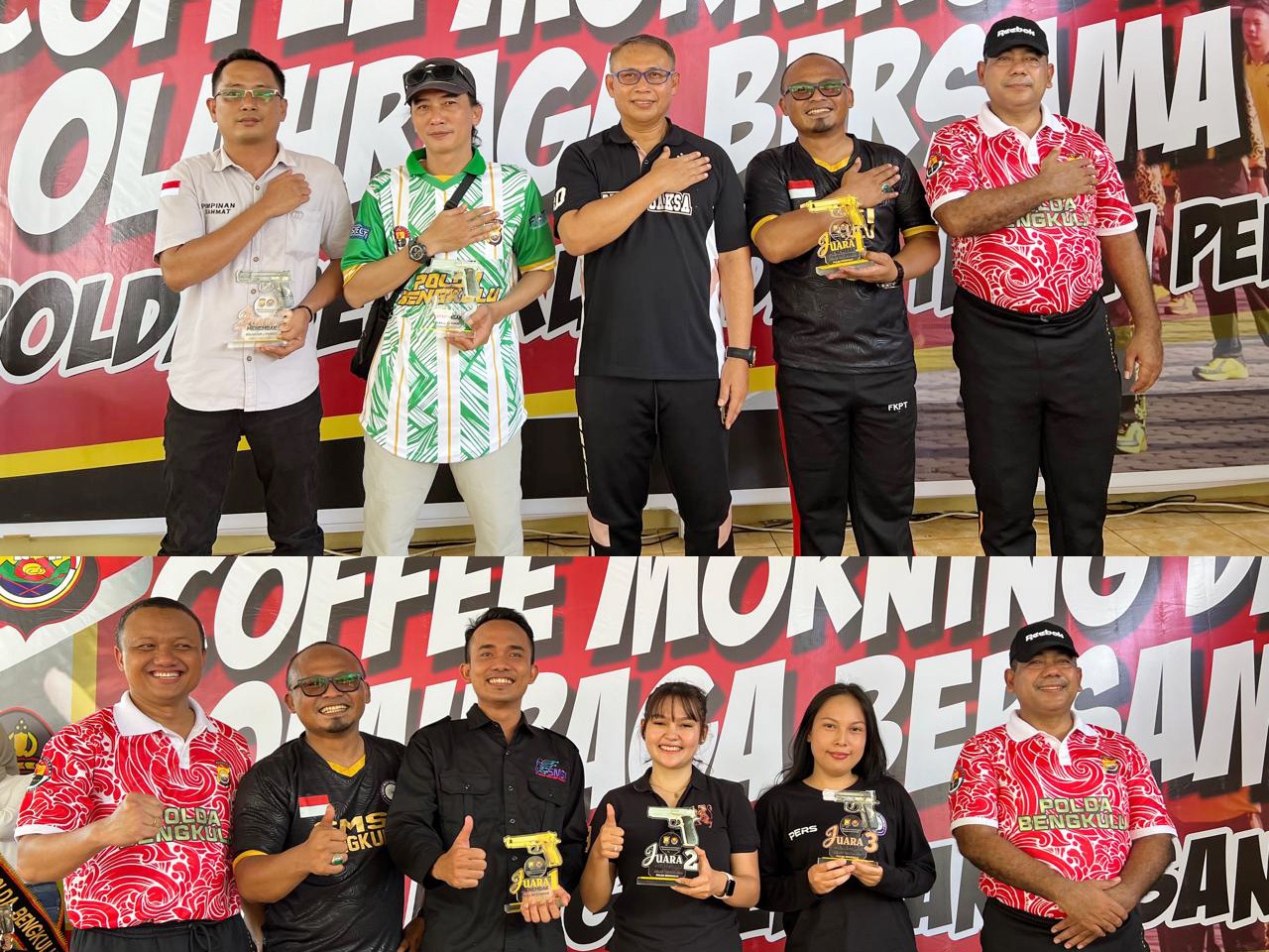 SMSI Borong Juara Menembak di Coffee Morning Polda Bengkulu 