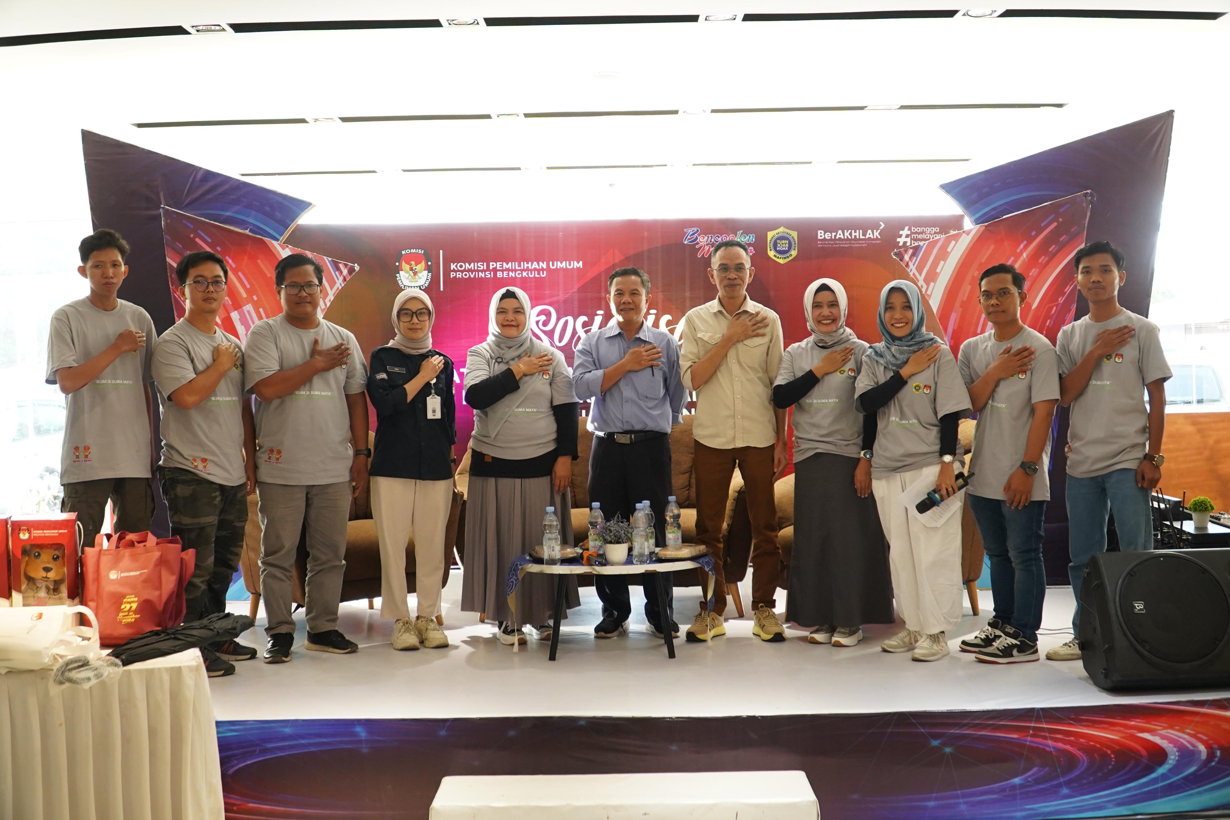 Mafindo dan KPU Gelar Talkshow Penguatan Literasi Digital untuk Pemilih Pemula Jelang Pilkada 2024 di Provinsi Bengkulu