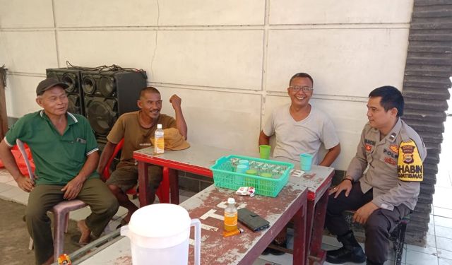 Cooling Sistem, Bhabinkamtibmas Ajak Warga Ciptakan Kamtibmas yang Kondusif di Masa Kampanye