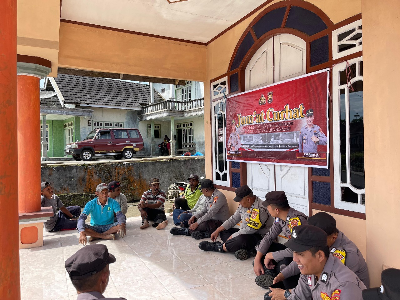 Polsek Sindang Dataran Laksanakan Jumat Curhat Bersama Bhabinkamtibmas