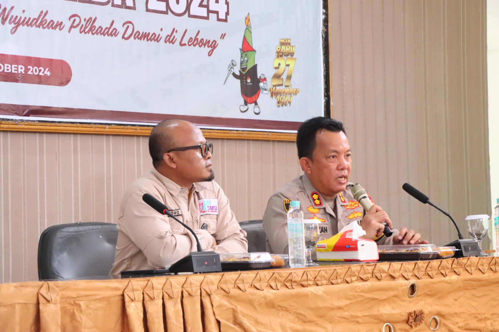 Dihadapan Ratusan Pemuda, Kapolres Lebong Ajak Ciptakan Pilkada Damai