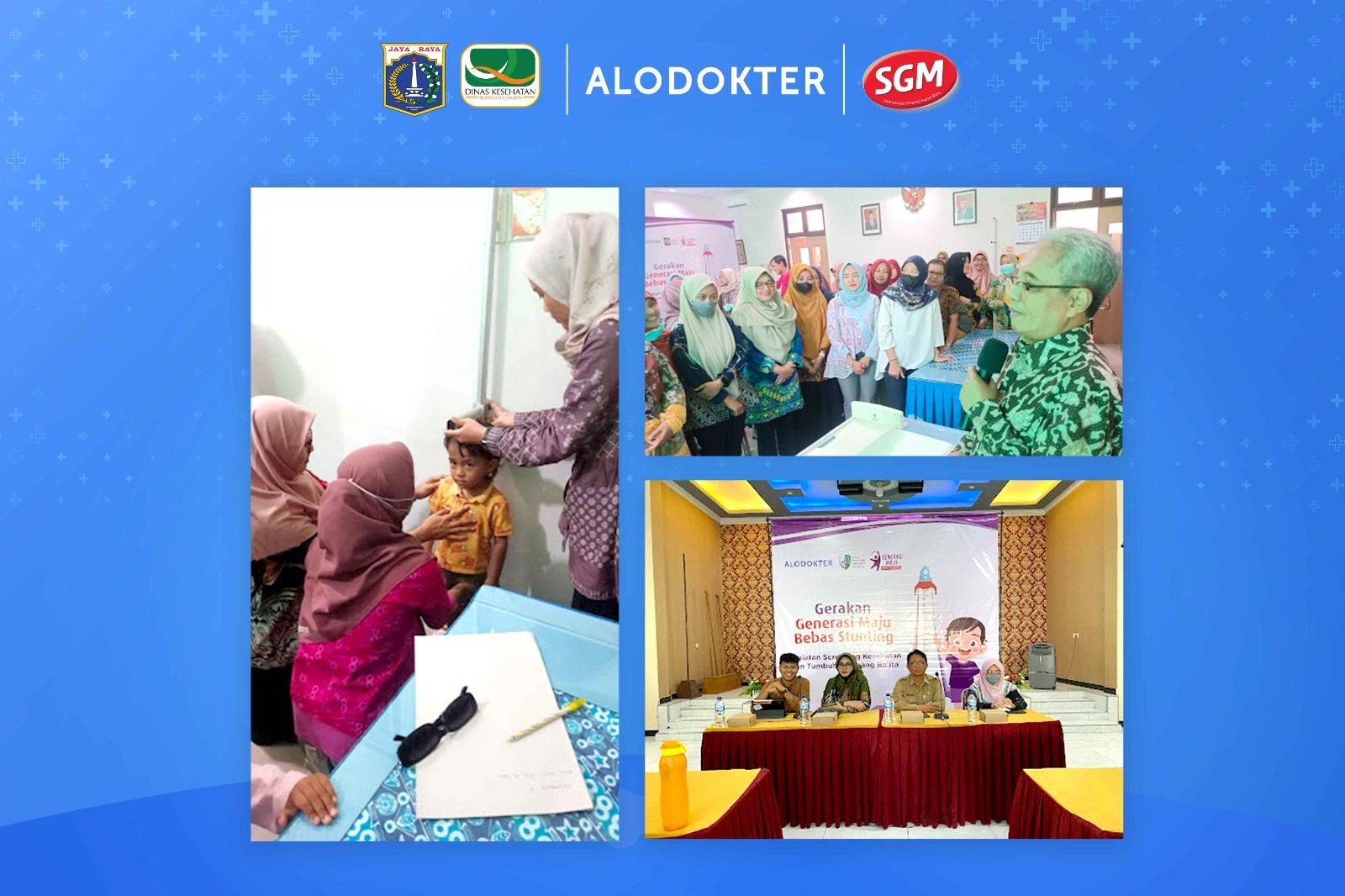 Kolaborasi Dinas Kesehatan, Danone Indonesia, dan Alodokter, Sukses Gelar Program Pelatihan dan Screening Generasi Maju Bebas Stunting 2024