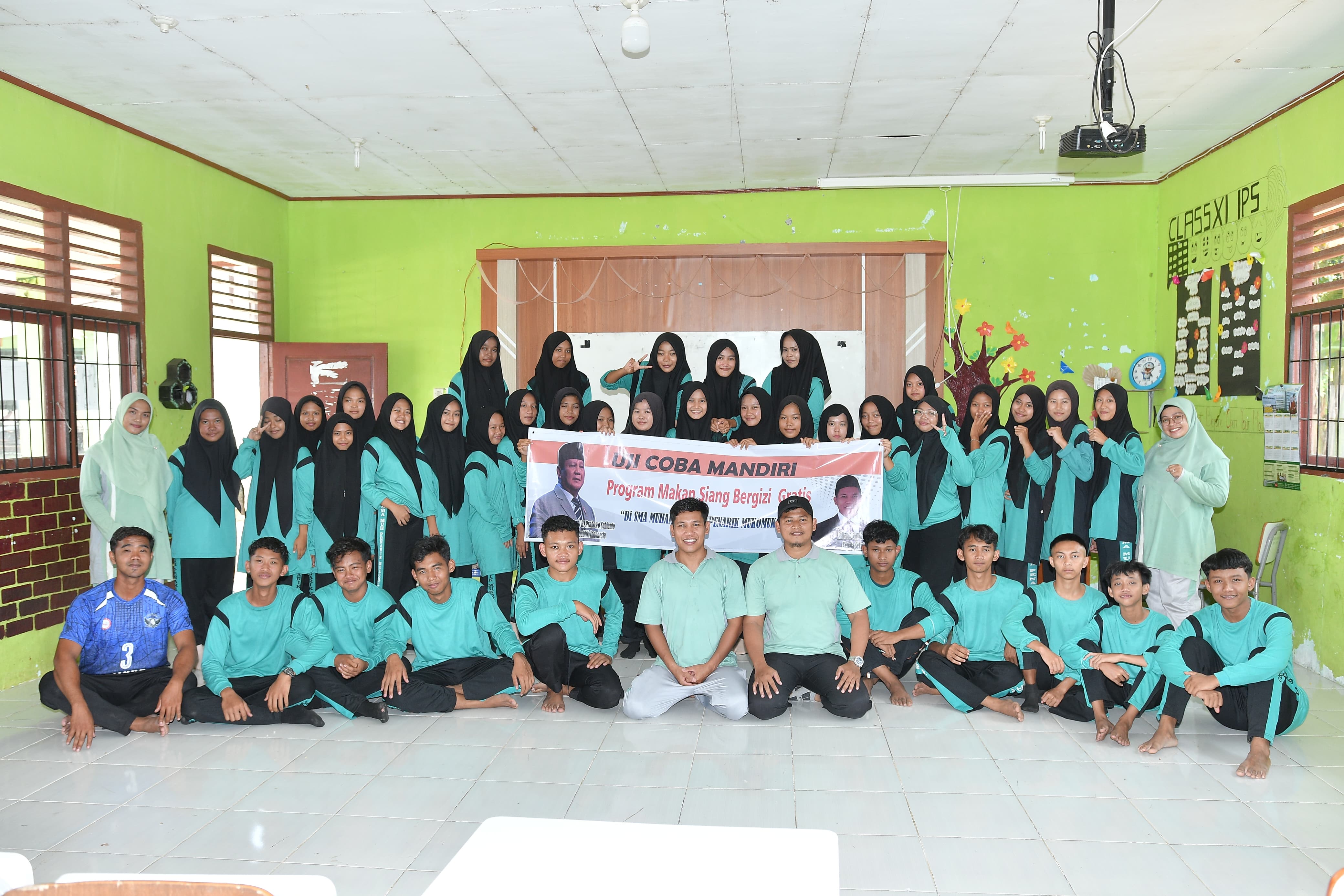 SMA Muhammadiyah Penarik Kab.Mukomuko Sukses Gelar Uji Coba Makan Siang Bergizi Gratis Secara Mandiri